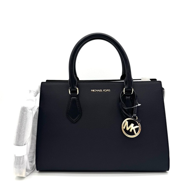 Michael Kors Handbags - Michael Kors Sheila Medium Satchel Bag Black